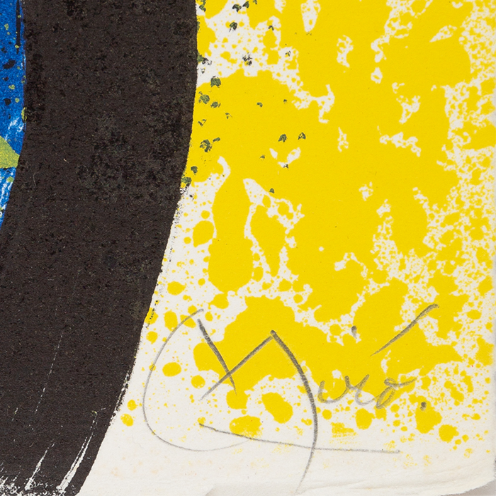 Joan Miró, "Il Circulo de Piedra", tirée du portfolio éponyme, lithographie en couleurs sur papier, signée et numérotée, de 1971