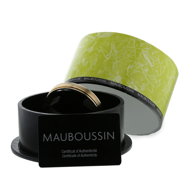 Mauboussin  bangle in yellow gold and white gold - Detail D2