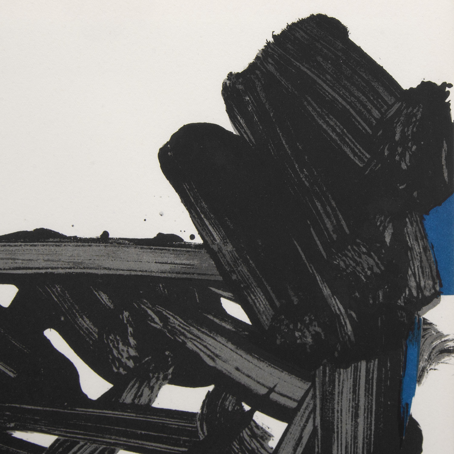 Pierre Soulages (1919-2022), Lithographie n°17 - 1963 - Detail D1