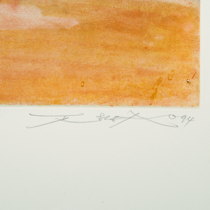 Zao Wou-Ki, "Untitled", lithograph inZao Wou-Ki, «Gravure n 379», etching and aquatint colors on paper, justified, signed, numbered and dated, of 1994 6 colors on Vélin paper, signed, numbered, dated and framed, of 1974 - Detail D2