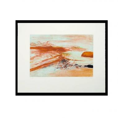 Zao Wou-Ki, «Gravure n 379», etching and aquatint colors on paper, justified, signed, numbered and dated, of 1994