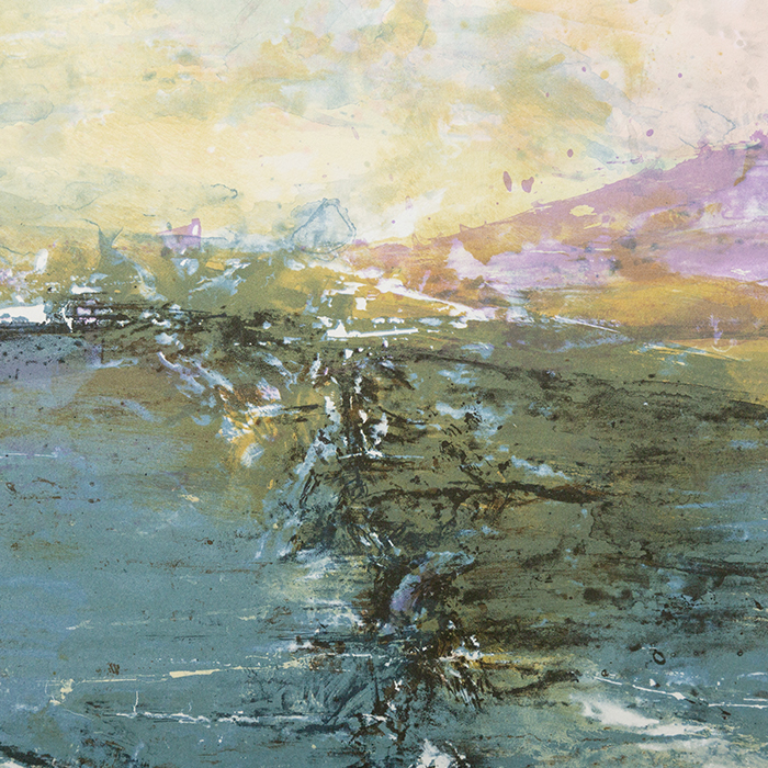 Zao Wou-Ki, «Hommage à Nobutaka Shikanai», lithograph in ten colors on paper, signed and titled, of 1991 - Detail D1