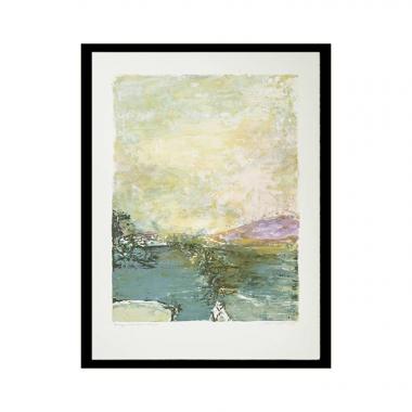 Zao Wou-Ki, «Hommage à Nobutaka Shikanai», lithographie en dix couleurs sur papier, signée et titrée, de 1991