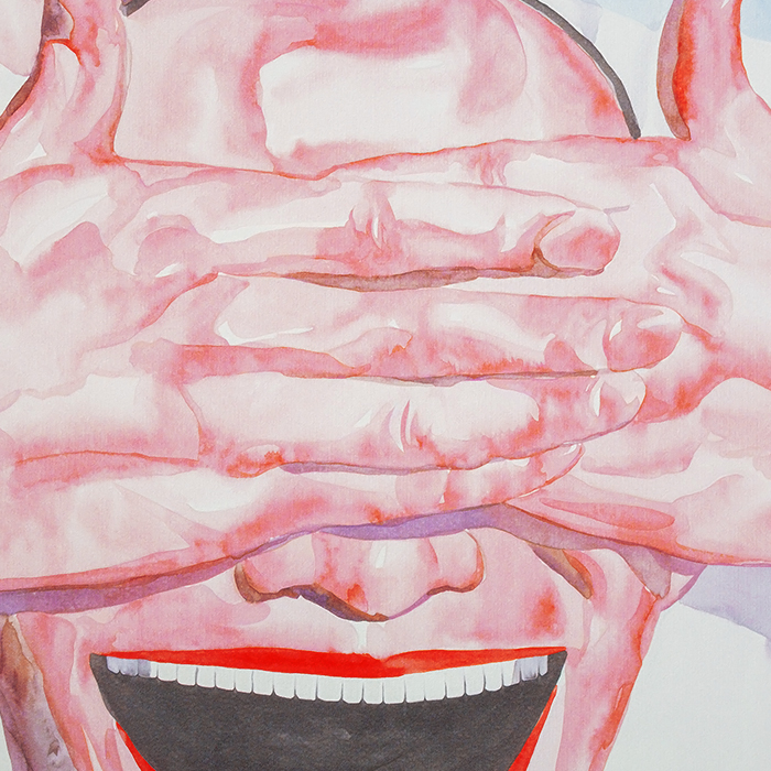 Yue Minjun, Untitled (SMILE-ISM No.1), lithograph in colors on paper, signed and numbered, of 2006 - Detail D1