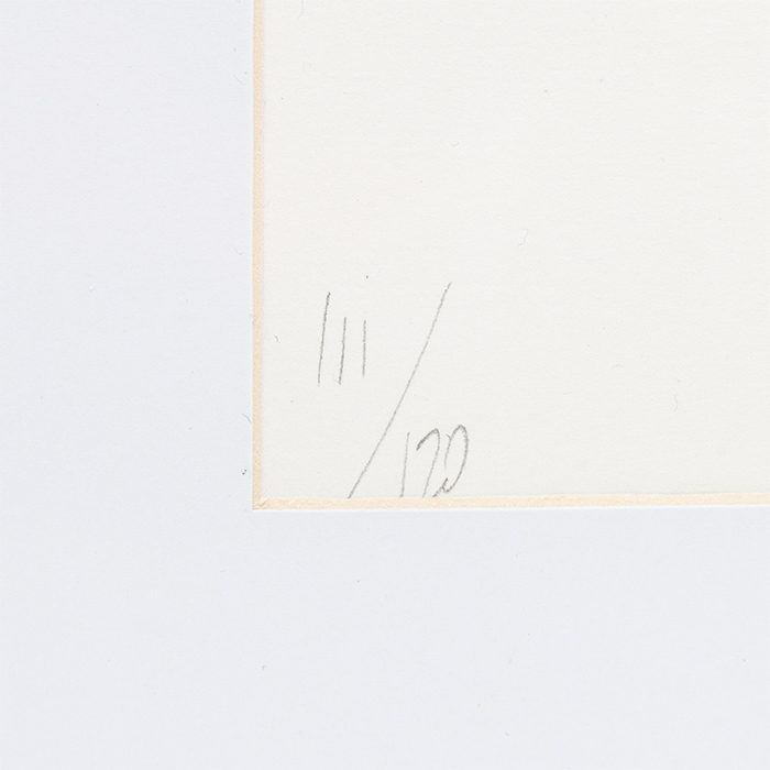 Jean-Michel Othoniel, "Plum Blossom", lithograph in colors on paper, signed, numbered and framed, of 2022 - Detail D3