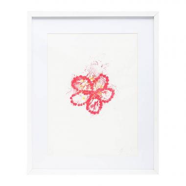 Jean-Michel Othoniel, "Plum Blossom", lithographie en couleurs sur papier, signée, numérotée et encadrée, de 2022