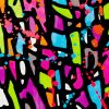 JonOne, "HPM 2018-2", large silkscreen, watercolor and acrylic on paper, signed, dated, numbered and framed, of 2018 - Detail D1 thumbnail