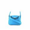 Hermès  Lindy mini  shoulder bag  in Frida blue togo leather - 360 thumbnail