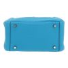 Sac bandoulière Hermès  Lindy mini  en cuir togo bleu - Detail D1 thumbnail