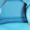 Bolso bandolera Hermès  Lindy mini  en cuero togo azul - Detail D2 thumbnail