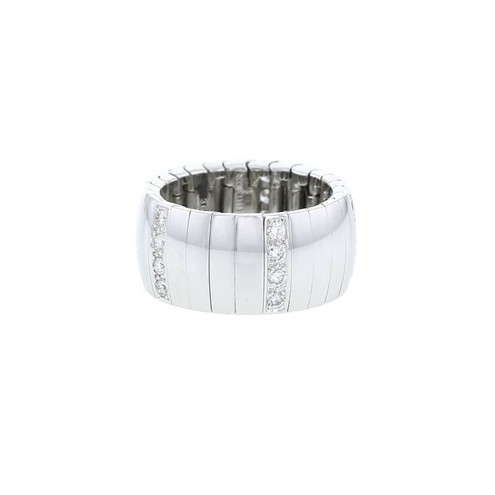 Half-flexible Chaumet Fidélité ring in white gold and diamonds - 00pp