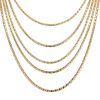 Vintage  necklace in yellow gold - 00pp thumbnail