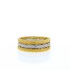 Buccellati ring in yellow gold and white gold - 360 thumbnail