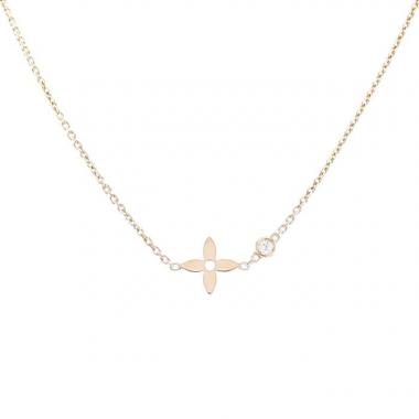 Pre-owned Idylle Blossom Necklace In Gold