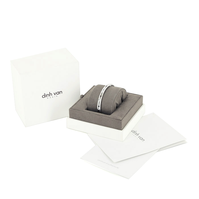 Dinh Van Pulse bracelet in white gold and diamonds