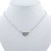 Dinh Van Menottes R10 necklace in white gold and diamonds - 360 thumbnail