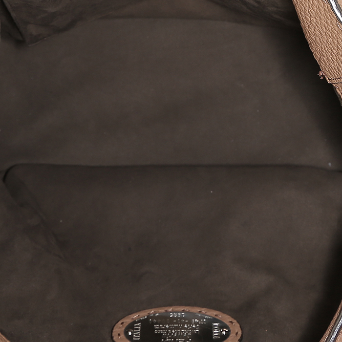 Sac à main Fendi  Selleria en cuir gold - Detail D3