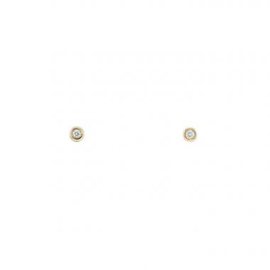 Tiffany 
Co Diamonds By The Yard small earrings in pink gold and diamonds (2x 0,03 carat)