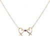 Tiffany & Co  necklace in pink gold and sapphire - 00pp thumbnail