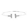 Brazalete Tiffany & Co Wire modelo mediano de oro blanco y diamantes - 00pp thumbnail