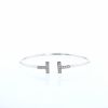 Tiffany & Co Wire medium model bracelet in white gold and diamonds - 360 thumbnail