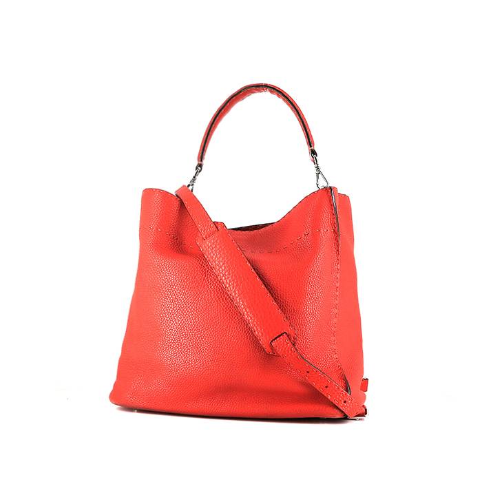 Fendi  Selleria handbag  in red leather - 00pp