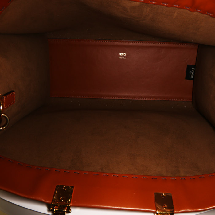 Bolso Cabás Fendi  Sunshine en cuero marrón - Detail D3