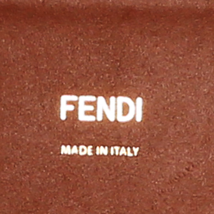 Fendi Sunshine shopping bag in brown leather - Detail D4