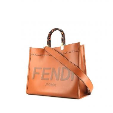 Shopping bag Fendi  Sunshine in pelle marrone