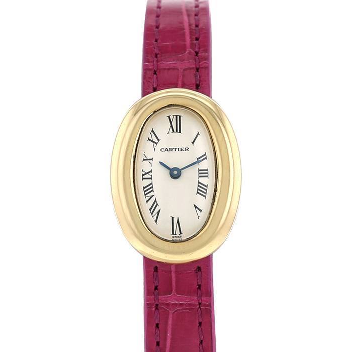 Reloj Cartier Mini Baignoire de oro amarillo Ref: 2368  Circa 1990 - 00pp