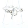 Hermès Chaîne D'ancre large model bracelet in silver - 360 thumbnail
