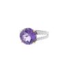 Mauboussin Chanson d'Amour ring in silver, yellow gold and amethyst - 00pp thumbnail