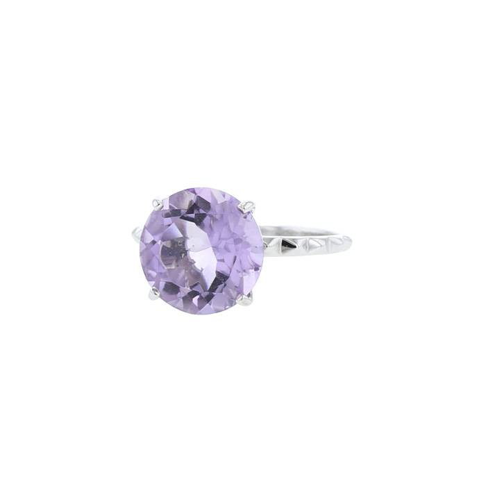 Mauboussin  ring in white gold and Rose de France amethyst - 00pp