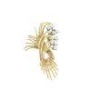 Chaumet 1980's brooch in yellow gold and diamonds - 360 thumbnail