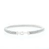 David Yurman Cable Classique bracelet in silver and diamonds - 360 thumbnail