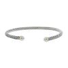 David Yurman Cable Classique bracelet in silver and yellow gold - 00pp thumbnail