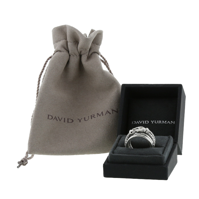 Anello David Yurman  in argento e diamanti - Detail D2