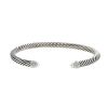 Bracciale David Yurman Cable Classique in argento, perle e diamanti - 00pp thumbnail