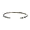 David Yurman Cable Classique bracelet in silver, pearls and diamonds - 00pp thumbnail