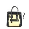 Celine  Luggage Micro handbag  in beige, black and white tricolor  leather - 360 thumbnail