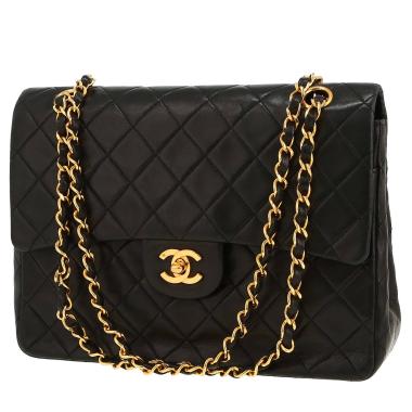 Bolso de mano Chanel  Timeless en cuero acolchado negro