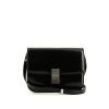 Celine  Classic Box medium model  shoulder bag  in black patent leather - 360 thumbnail
