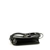 Borsa a tracolla Celine  Classic Box modello medio  in pelle verniciata nera - Detail D4 thumbnail