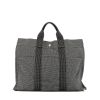 Sac cabas Hermès  Toto Bag - Shop Bag en toile grise - 360 thumbnail