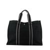 Bolso Cabás Hermès  Toto Bag - Shop Bag en lona negra - 360 thumbnail