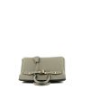 Bolso de mano Hermès  Birkin 25 cm en cuero togo gris estaño - 360 Front thumbnail