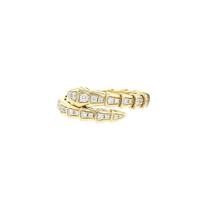 Bulgari Serpenti Viper ring in yellow gold and diamonds - 00pp