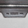 Berluti   travel bag  in grey blue logo canvas  and brown leather - Detail D4 thumbnail