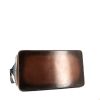 Bolsa de viaje Berluti   en lona monogram azul gris y cuero marrón - Detail D5 thumbnail