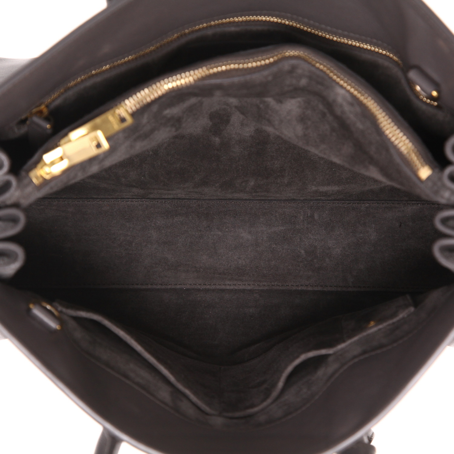 Saint Laurent  Sac de jour small model  shoulder bag  in grey leather - Detail D3
